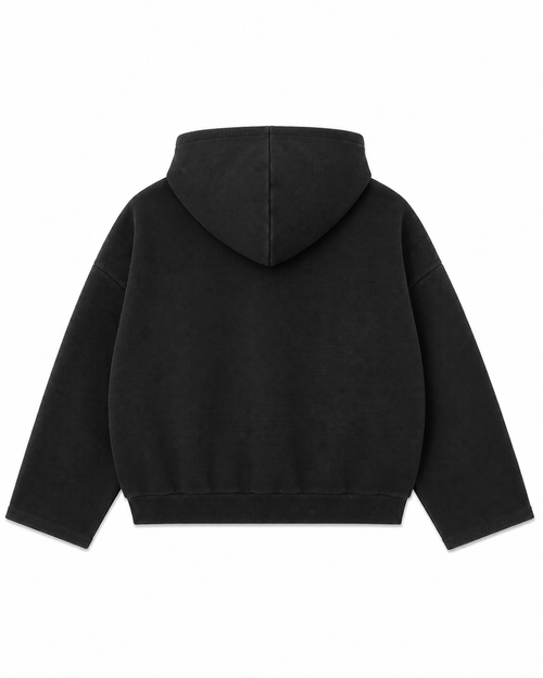 WAFFLE ZIP-UP